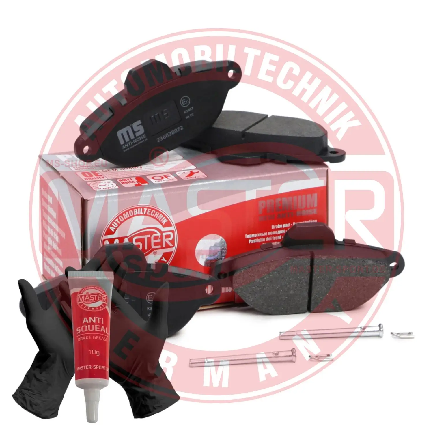 Bremsbelagsatz, Scheibenbremse Vorderachse MASTER-SPORT GERMANY 236038072