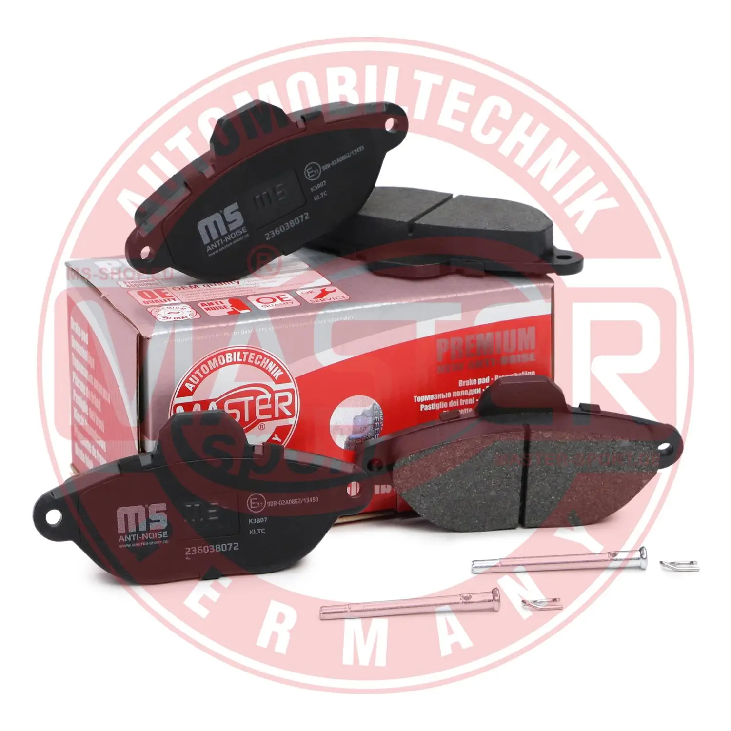 Bremsbelagsatz, Scheibenbremse Vorderachse MASTER-SPORT GERMANY 236038072