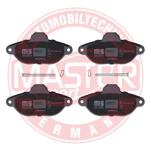 Bremsbelagsatz, Scheibenbremse Vorderachse MASTER-SPORT GERMANY 236038072 Bild Bremsbelagsatz, Scheibenbremse Vorderachse MASTER-SPORT GERMANY 236038072