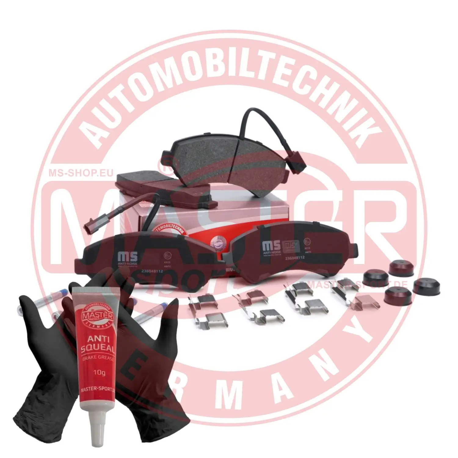 Bremsbelagsatz, Scheibenbremse Vorderachse MASTER-SPORT GERMANY 236048112