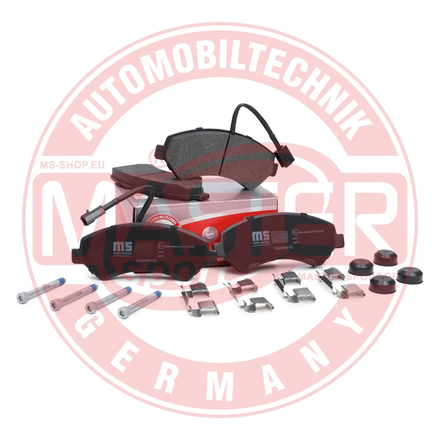 Bremsbelagsatz, Scheibenbremse Vorderachse MASTER-SPORT GERMANY 236048112