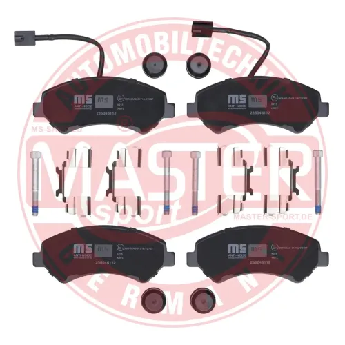Bremsbelagsatz, Scheibenbremse Vorderachse MASTER-SPORT GERMANY 236048112 Bild Bremsbelagsatz, Scheibenbremse Vorderachse MASTER-SPORT GERMANY 236048112