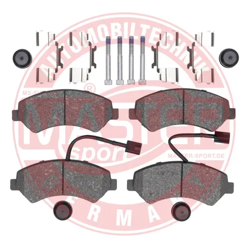 Bremsbelagsatz, Scheibenbremse Vorderachse MASTER-SPORT GERMANY 236048112 Bild Bremsbelagsatz, Scheibenbremse Vorderachse MASTER-SPORT GERMANY 236048112