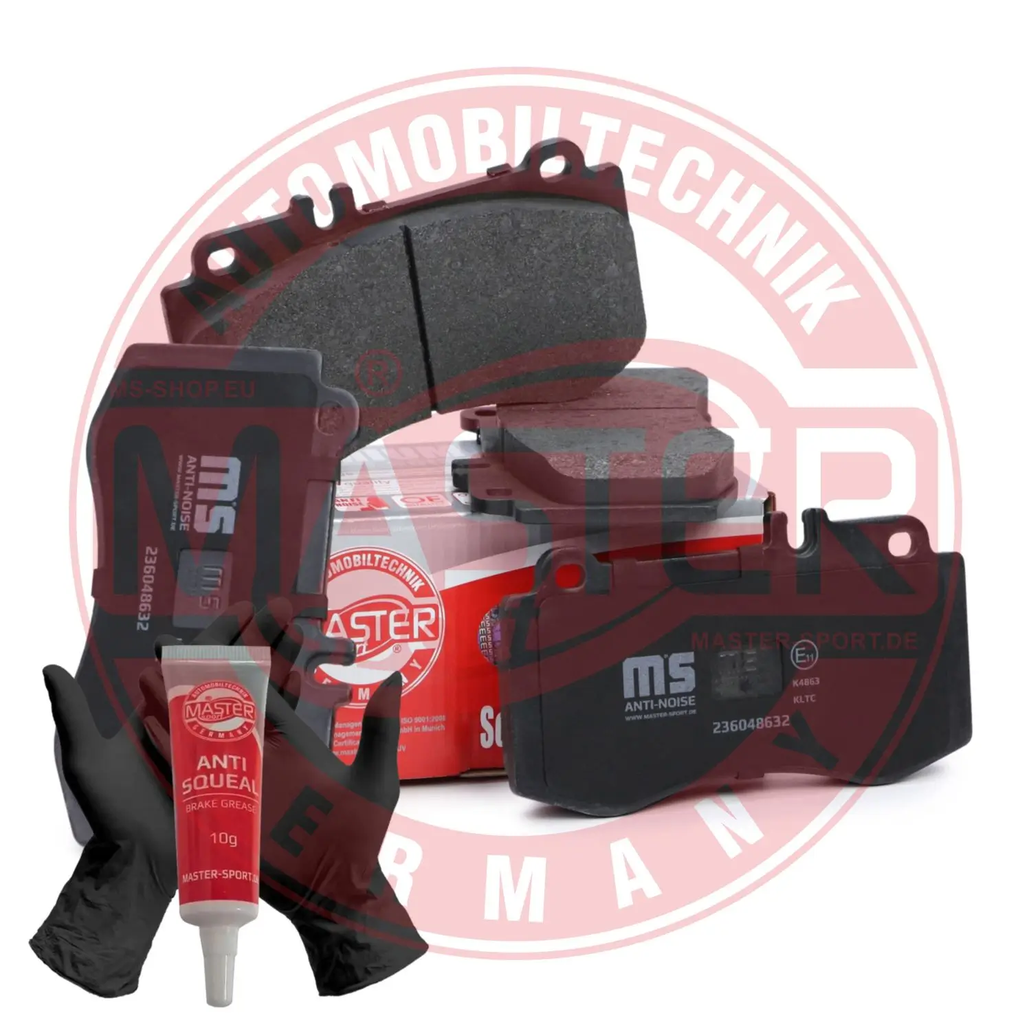 Bremsbelagsatz, Scheibenbremse Vorderachse MASTER-SPORT GERMANY 236048632