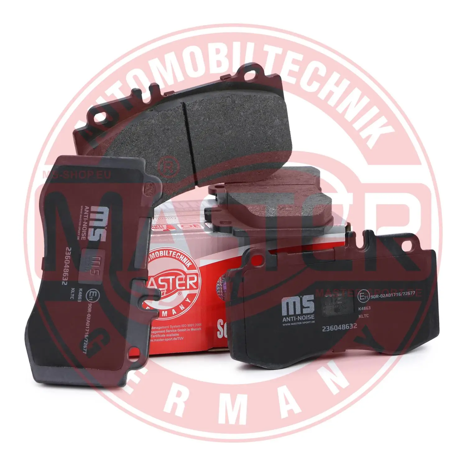 Bremsbelagsatz, Scheibenbremse Vorderachse MASTER-SPORT GERMANY 236048632