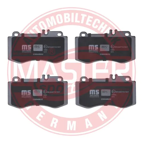 Bremsbelagsatz, Scheibenbremse Vorderachse MASTER-SPORT GERMANY 236048632 Bild Bremsbelagsatz, Scheibenbremse Vorderachse MASTER-SPORT GERMANY 236048632