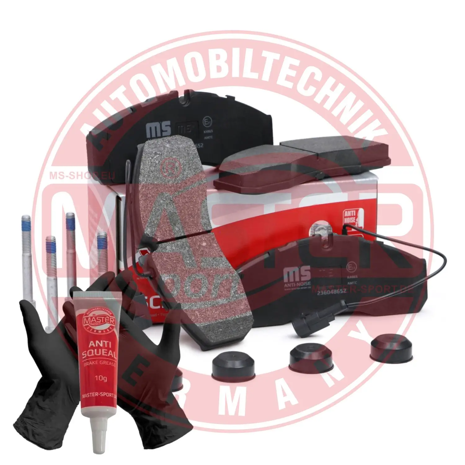 Bremsbelagsatz, Scheibenbremse Vorderachse MASTER-SPORT GERMANY 236048652