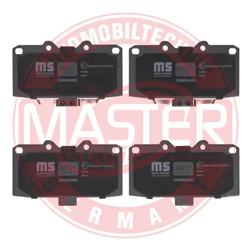 Bremsbelagsatz, Scheibenbremse Vorderachse MASTER-SPORT GERMANY 236056402 Bild Bremsbelagsatz, Scheibenbremse Vorderachse MASTER-SPORT GERMANY 236056402