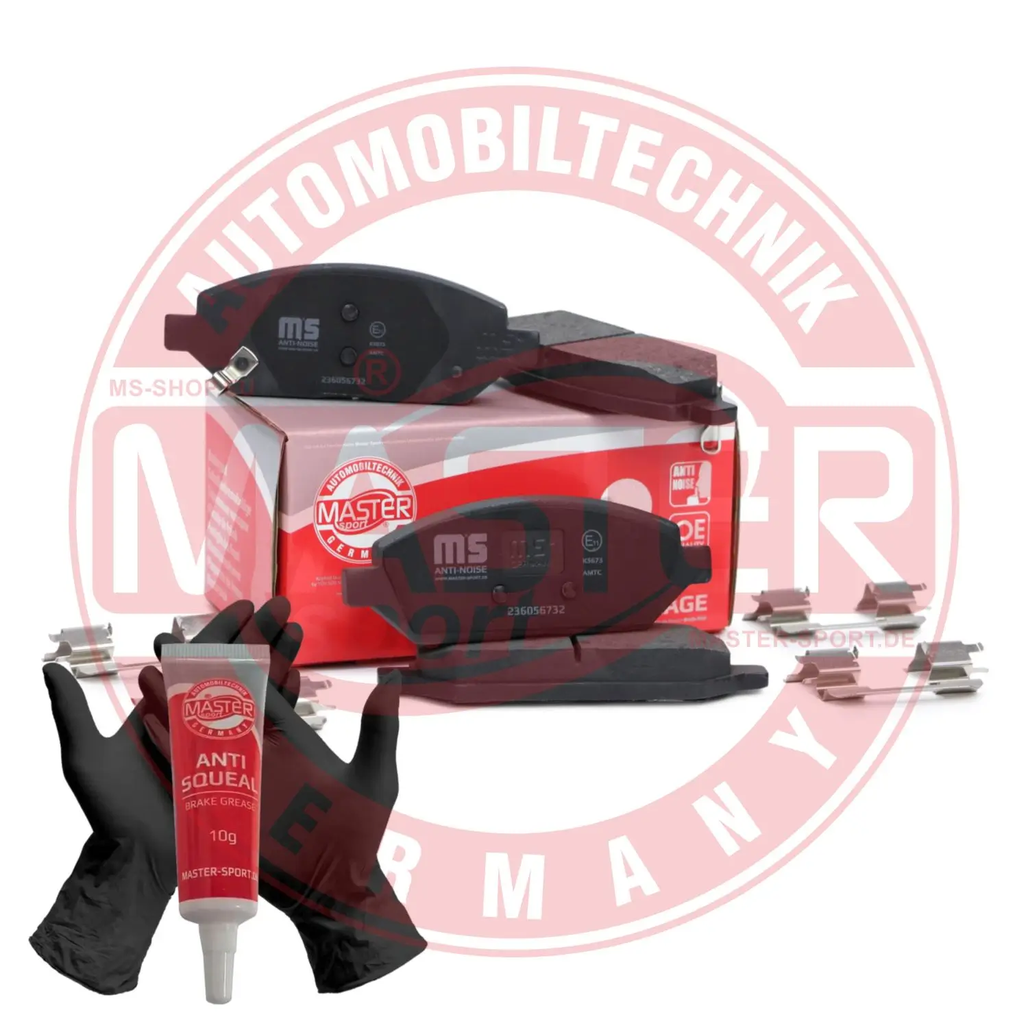 Bremsbelagsatz, Scheibenbremse Vorderachse MASTER-SPORT GERMANY 236056732