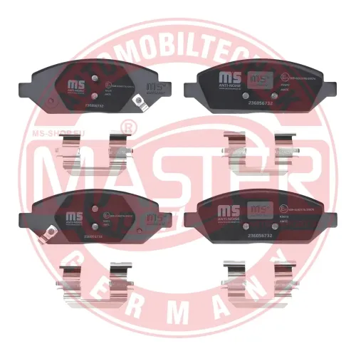 Bremsbelagsatz, Scheibenbremse Vorderachse MASTER-SPORT GERMANY 236056732 Bild Bremsbelagsatz, Scheibenbremse Vorderachse MASTER-SPORT GERMANY 236056732
