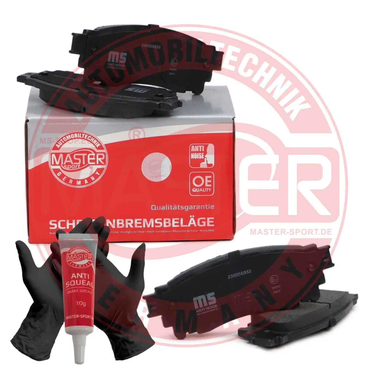 Bremsbelagsatz, Scheibenbremse Hinterachse MASTER-SPORT GERMANY 236056932