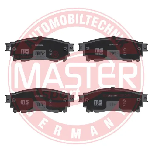 Bremsbelagsatz, Scheibenbremse Hinterachse MASTER-SPORT GERMANY 236056932 Bild Bremsbelagsatz, Scheibenbremse Hinterachse MASTER-SPORT GERMANY 236056932