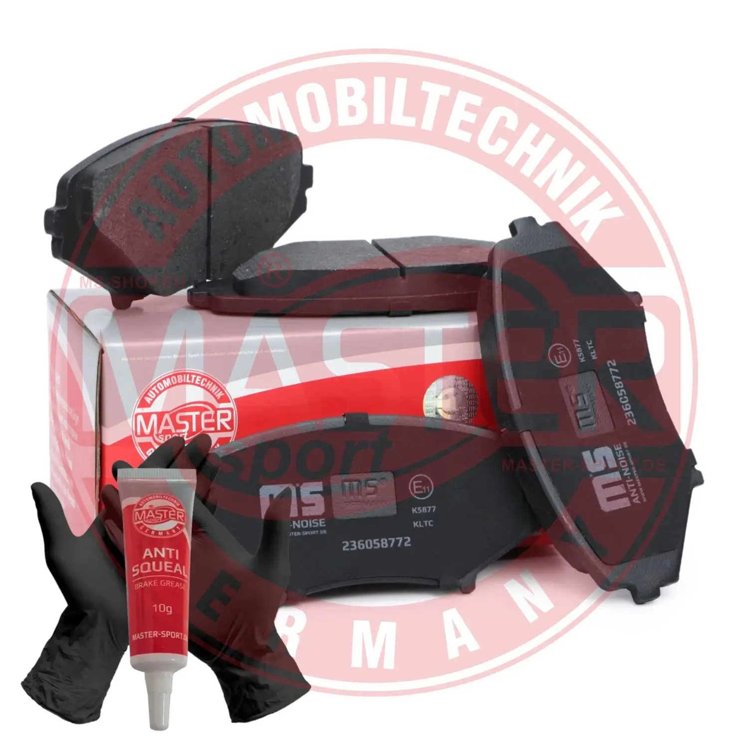 Bremsbelagsatz, Scheibenbremse Vorderachse MASTER-SPORT GERMANY 236058772