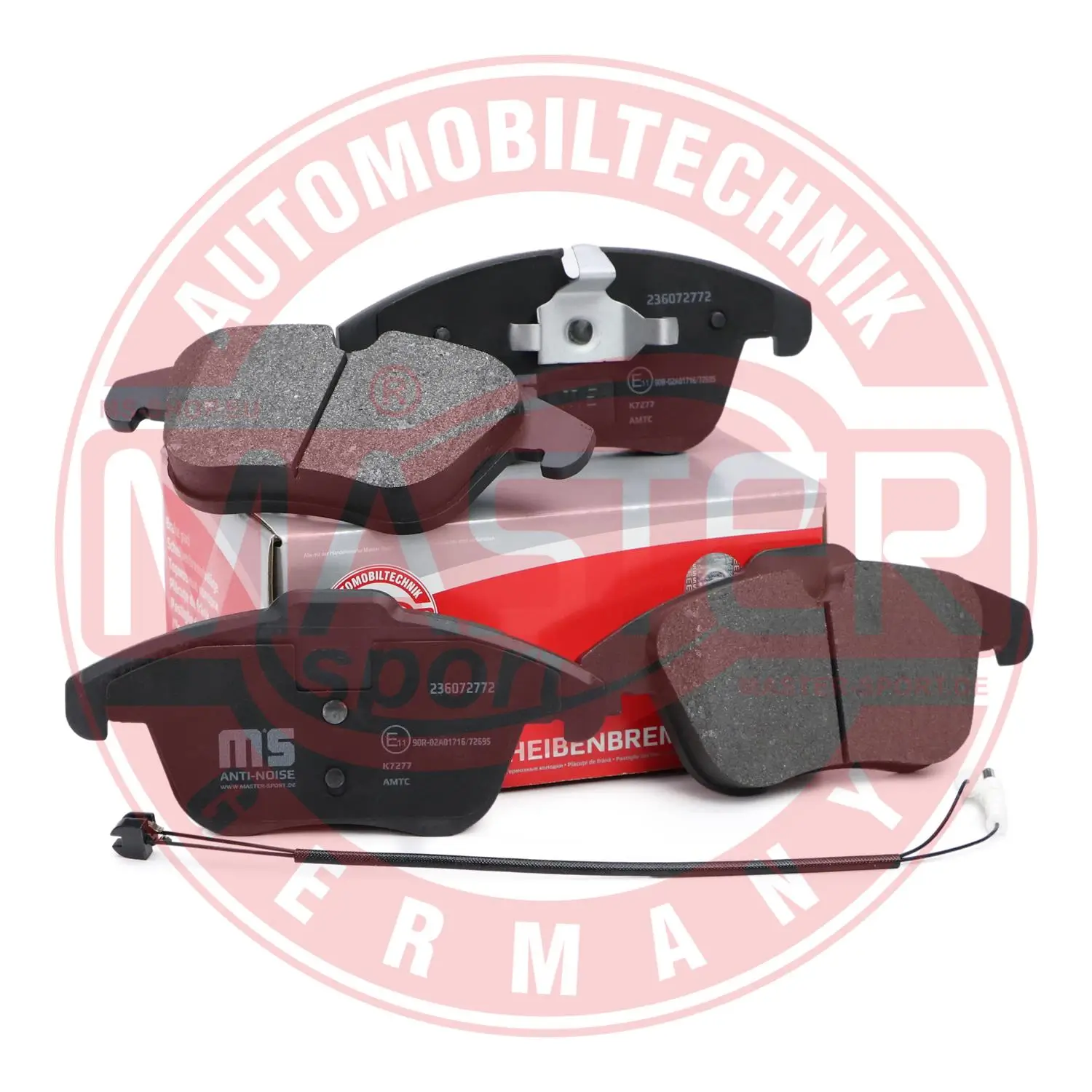 Bremsbelagsatz, Scheibenbremse Vorderachse MASTER-SPORT GERMANY 236072772