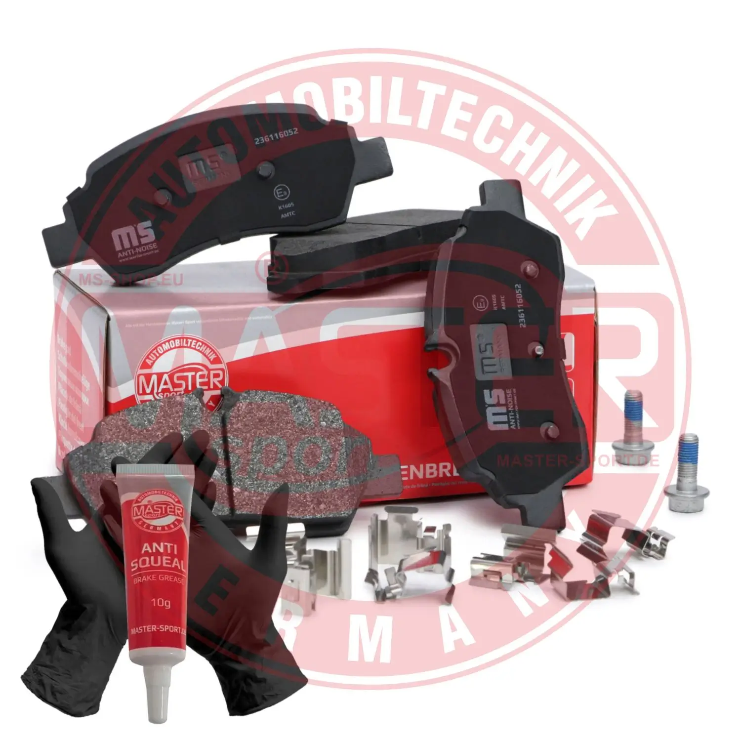 Bremsbelagsatz, Scheibenbremse Hinterachse MASTER-SPORT GERMANY 236116052