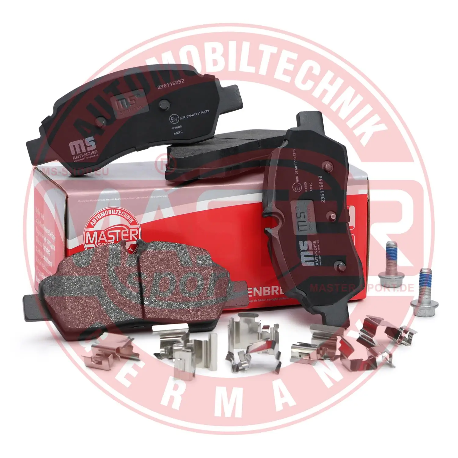 Bremsbelagsatz, Scheibenbremse Hinterachse MASTER-SPORT GERMANY 236116052