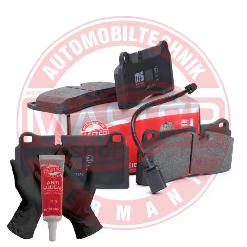 Bremsbelagsatz, Scheibenbremse Hinterachse MASTER-SPORT GERMANY 236117312 Bild Bremsbelagsatz, Scheibenbremse Hinterachse MASTER-SPORT GERMANY 236117312
