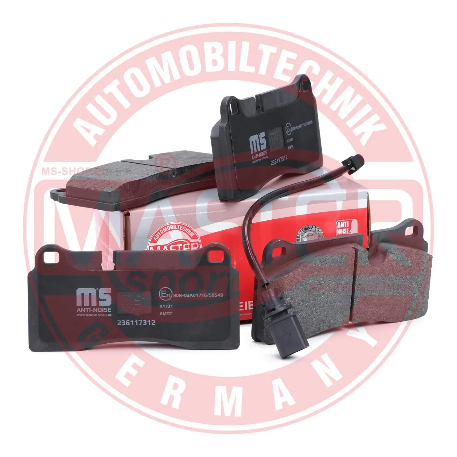 Bremsbelagsatz, Scheibenbremse Hinterachse MASTER-SPORT GERMANY 236117312