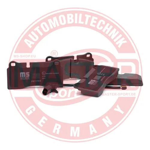 Bremsbelagsatz, Scheibenbremse Hinterachse MASTER-SPORT GERMANY 236117312 Bild Bremsbelagsatz, Scheibenbremse Hinterachse MASTER-SPORT GERMANY 236117312