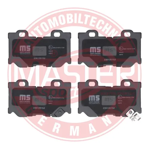 Bremsbelagsatz, Scheibenbremse Hinterachse MASTER-SPORT GERMANY 236135152 Bild Bremsbelagsatz, Scheibenbremse Hinterachse MASTER-SPORT GERMANY 236135152