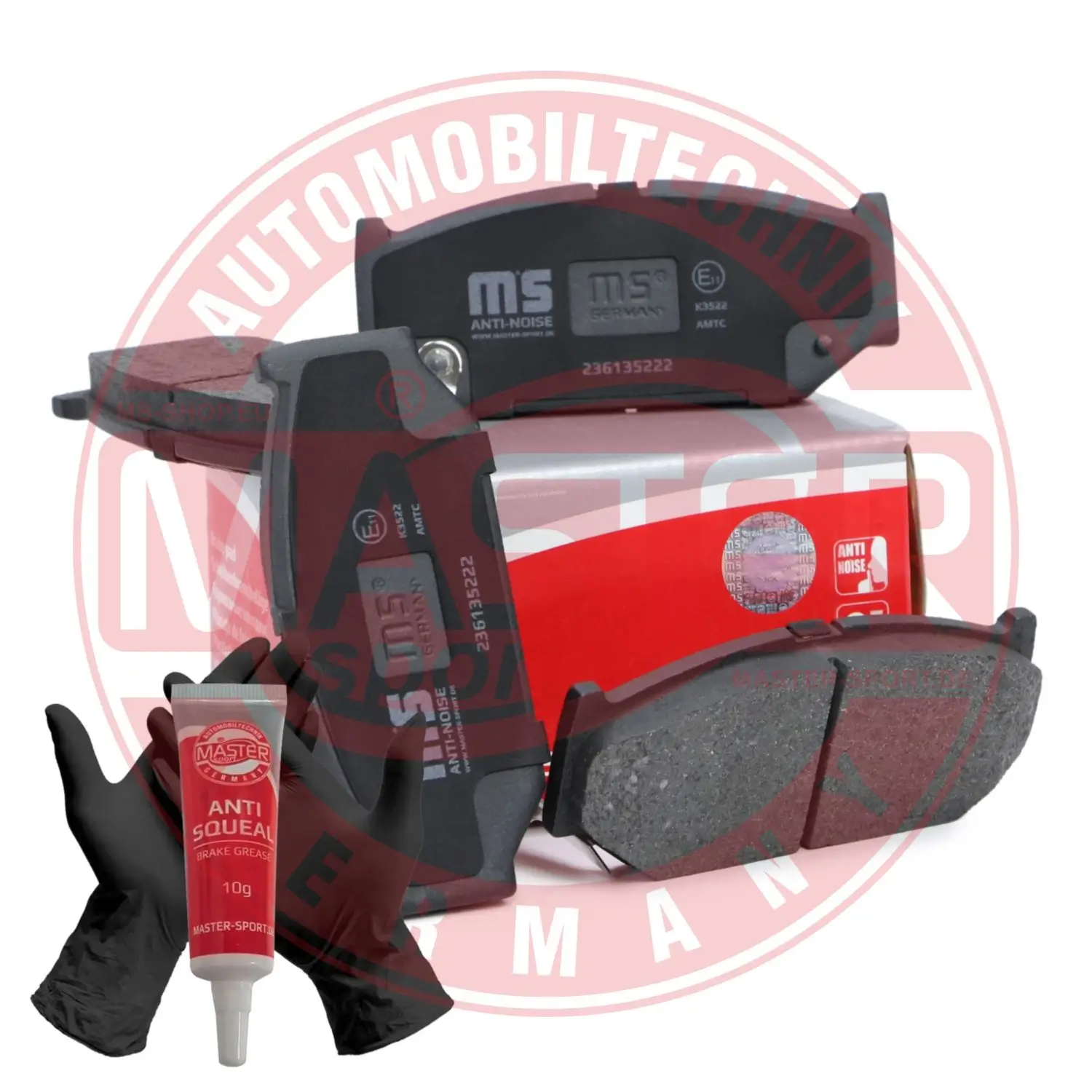 Bremsbelagsatz, Scheibenbremse Vorderachse MASTER-SPORT GERMANY 236135222