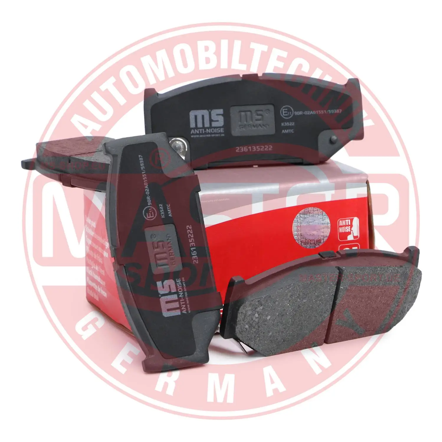 Bremsbelagsatz, Scheibenbremse Vorderachse MASTER-SPORT GERMANY 236135222