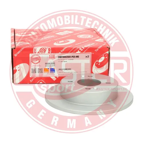 Bremsscheibe Hinterachse MASTER-SPORT GERMANY 24011003941-PCS-MS Bild Bremsscheibe Hinterachse MASTER-SPORT GERMANY 24011003941-PCS-MS