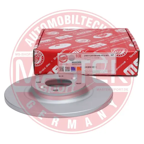 Bremsscheibe Hinterachse MASTER-SPORT GERMANY 24011201981PR-PCS-MS Bild Bremsscheibe Hinterachse MASTER-SPORT GERMANY 24011201981PR-PCS-MS