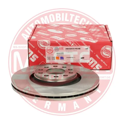 Bremsscheibe Vorderachse MASTER-SPORT GERMANY 24012501721-PCS-MS Bild Bremsscheibe Vorderachse MASTER-SPORT GERMANY 24012501721-PCS-MS