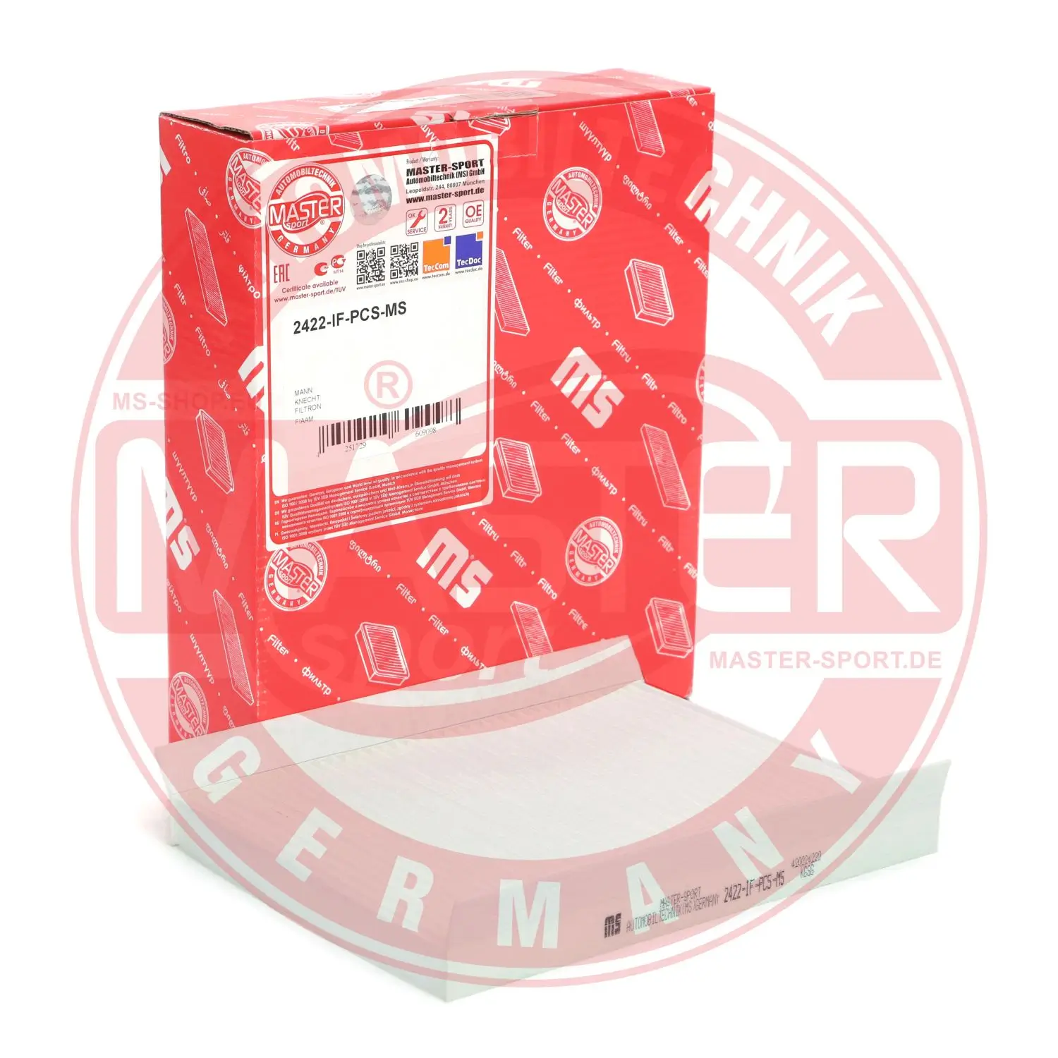 Filter, Innenraumluft MASTER-SPORT GERMANY 2422-IF-PCS-MS