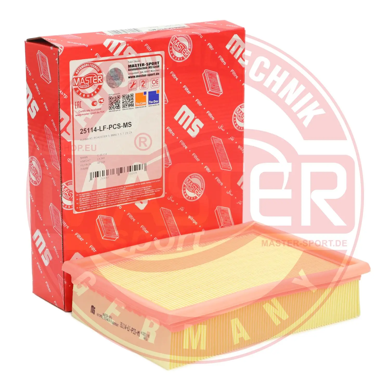 Luftfilter MASTER-SPORT GERMANY 25114-LF-PCS-MS