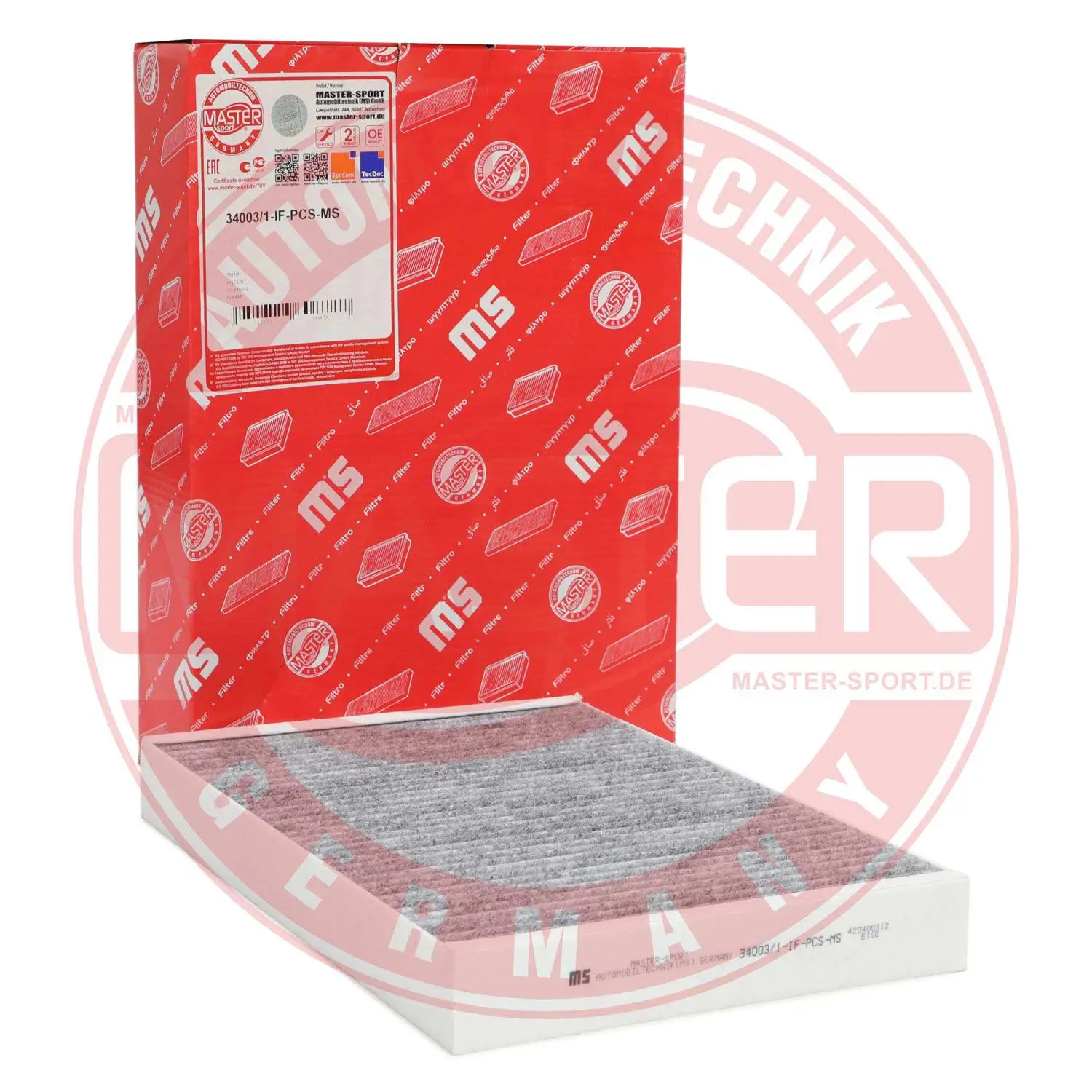 Filter, Innenraumluft MASTER-SPORT GERMANY 34003/1-IF-PCS-MS