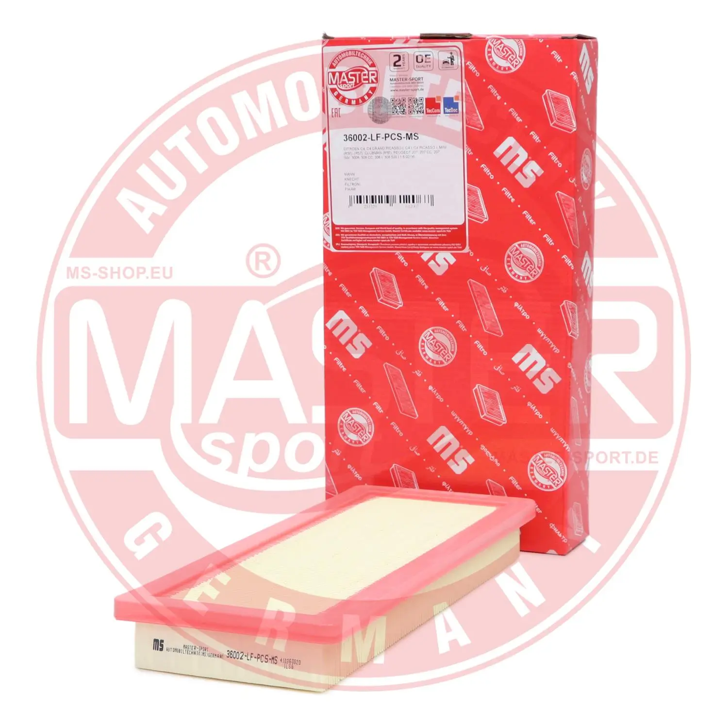 Luftfilter MASTER-SPORT GERMANY 36002-LF-PCS-MS