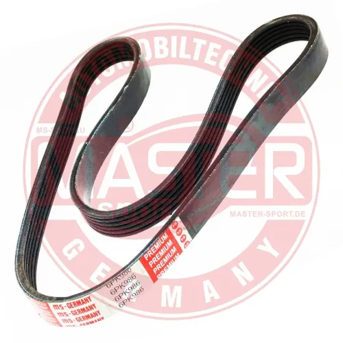 Keilrippenriemen MASTER-SPORT GERMANY 6PK986-PCS-MS Bild Keilrippenriemen MASTER-SPORT GERMANY 6PK986-PCS-MS