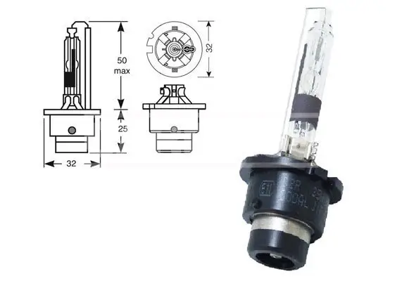 Glühlampe, Fernscheinwerfer 85 V 35 W D2R (Gasentladungslampe) CARPRISS 70721104