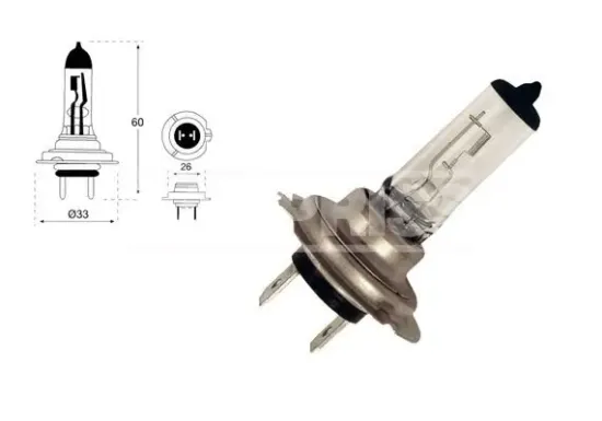 Glühlampe, Fernscheinwerfer 12 V 55 W H7 CARPRISS 79780240 Bild Glühlampe, Fernscheinwerfer 12 V 55 W H7 CARPRISS 79780240