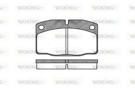 Bremsbelagsatz, Scheibenbremse Vorderachse WOKING P0013.00 Bild Bremsbelagsatz, Scheibenbremse Vorderachse WOKING P0013.00