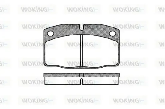 Bremsbelagsatz, Scheibenbremse Vorderachse WOKING P0013.00 Bild Bremsbelagsatz, Scheibenbremse Vorderachse WOKING P0013.00