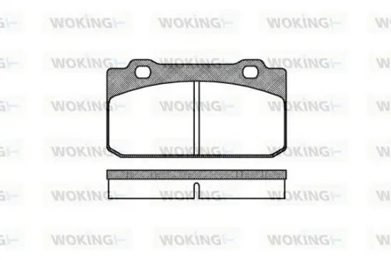 Bremsbelagsatz, Scheibenbremse Vorderachse WOKING P3103.00 Bild Bremsbelagsatz, Scheibenbremse Vorderachse WOKING P3103.00