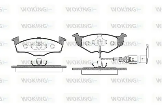 Bremsbelagsatz, Scheibenbremse Vorderachse WOKING P7093.11 Bild Bremsbelagsatz, Scheibenbremse Vorderachse WOKING P7093.11