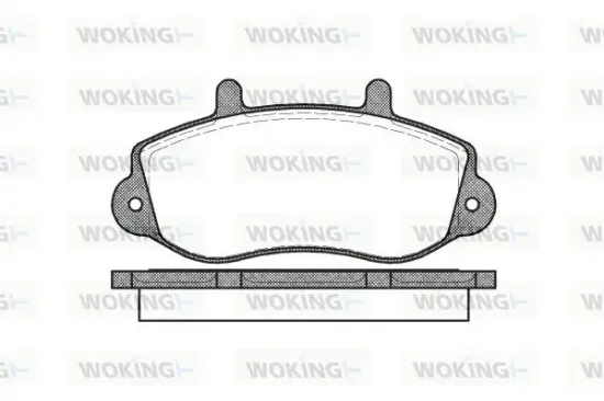Bremsbelagsatz, Scheibenbremse Vorderachse WOKING P7773.00 Bild Bremsbelagsatz, Scheibenbremse Vorderachse WOKING P7773.00