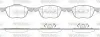 Bremsbelagsatz, Scheibenbremse Vorderachse WOKING P11823.00