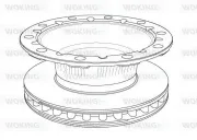 Bremsscheibe Vorderachse WOKING NSA1170.20