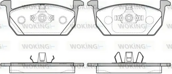 Bremsbelagsatz, Scheibenbremse Vorderachse WOKING P16103.00 Bild Bremsbelagsatz, Scheibenbremse Vorderachse WOKING P16103.00