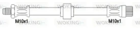 Bremsschlauch Vorderachse WOKING G1901.64 Bild Bremsschlauch Vorderachse WOKING G1901.64