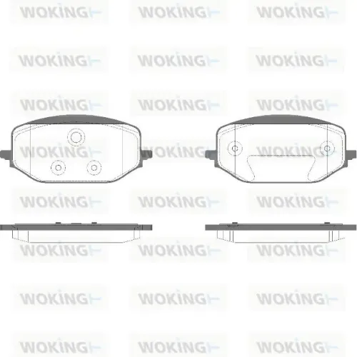 Bremsbelagsatz, Scheibenbremse 2. Vorderachse WOKING P18883.00 Bild Bremsbelagsatz, Scheibenbremse 2. Vorderachse WOKING P18883.00