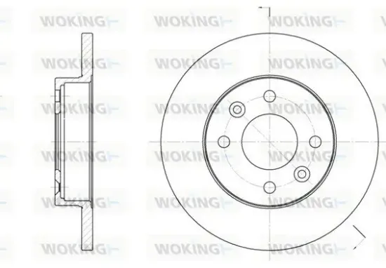Bremsscheibe Vorderachse WOKING D6067.00 Bild Bremsscheibe Vorderachse WOKING D6067.00