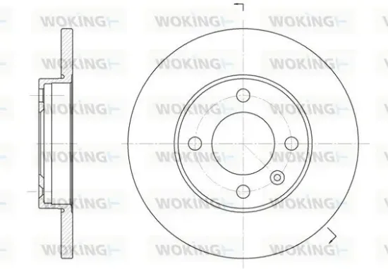 Bremsscheibe Vorderachse WOKING D6088.01 Bild Bremsscheibe Vorderachse WOKING D6088.01