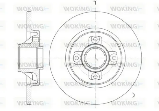 Bremsscheibe Hinterachse WOKING D61058.00 Bild Bremsscheibe Hinterachse WOKING D61058.00