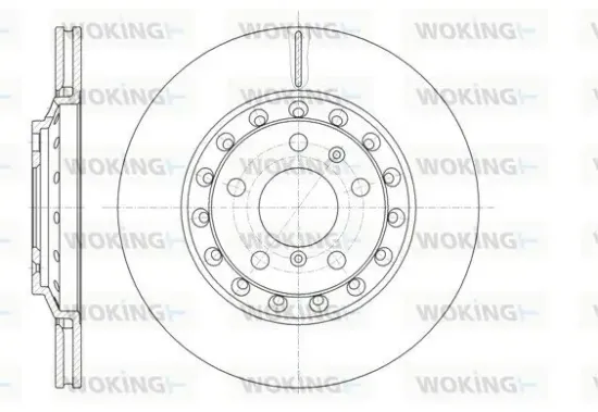Bremsscheibe Hinterachse WOKING D61155.10 Bild Bremsscheibe Hinterachse WOKING D61155.10